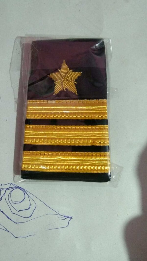 Comdt JG 3 line slip ons Indian Coast Guard