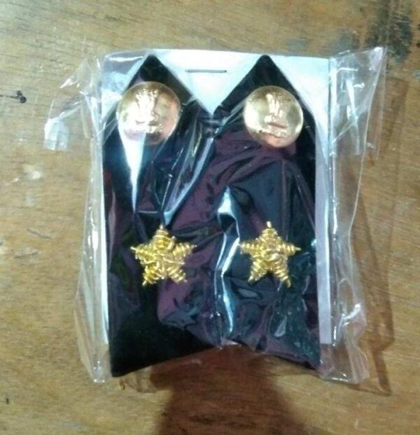 DIG 1 Star Collar Tab Indian Coast Guard