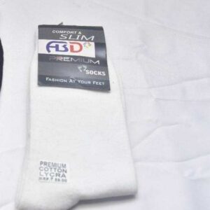 Cotton lycra white shocks ABD company